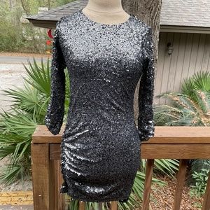 NWT Heartloom Sequin 3/4 Sleeve Mini Dress